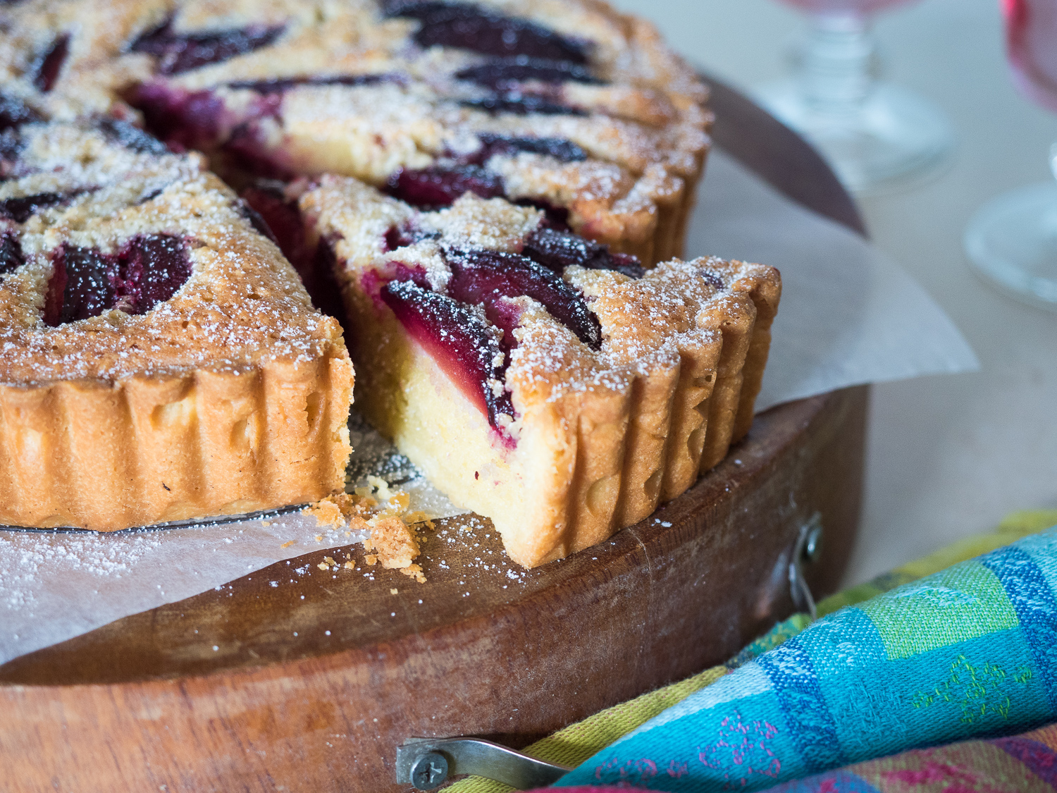 Plum Frangipane Tart