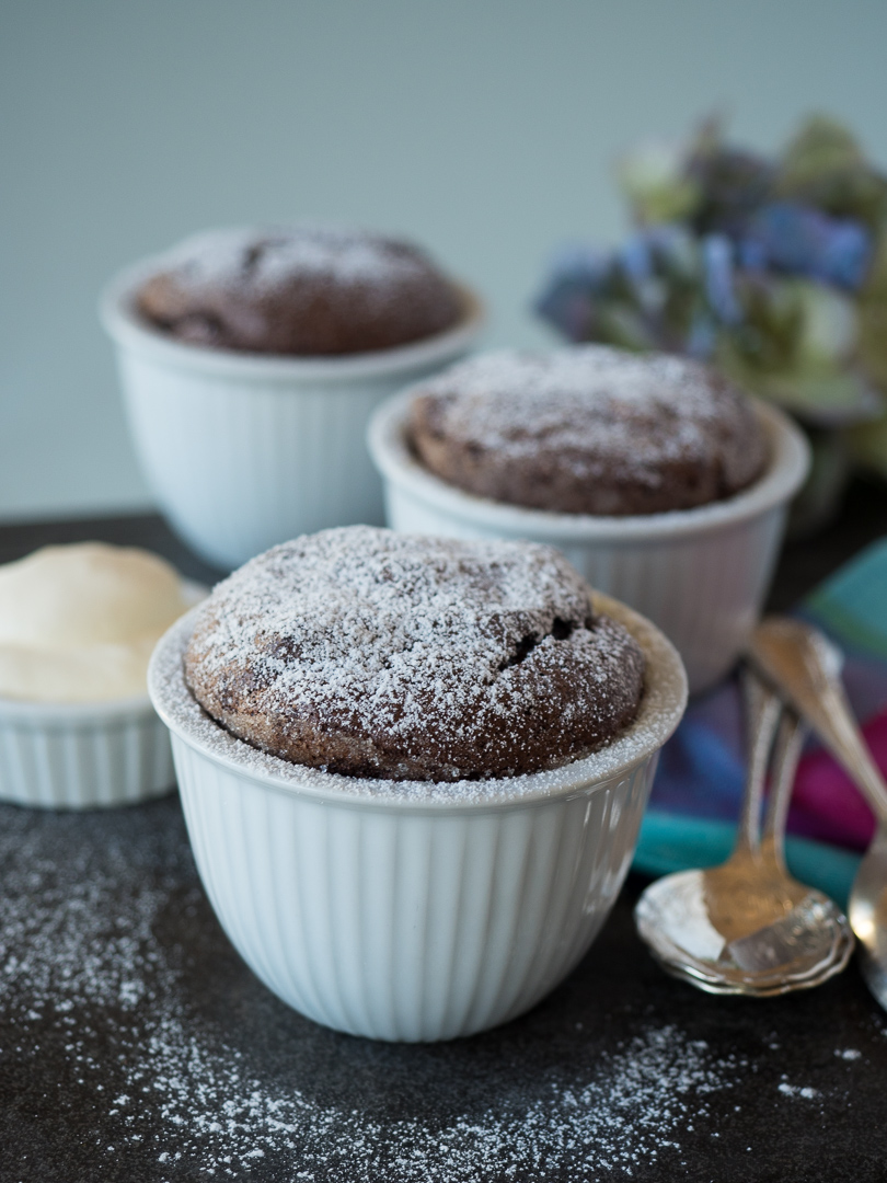 Who doesn't love a warm, decadent chocolate dessert? This is a one of my go-to desserts, really easy, cooks in about 10 minutes, and can be prepared a day or two before - just keep the ramekins...