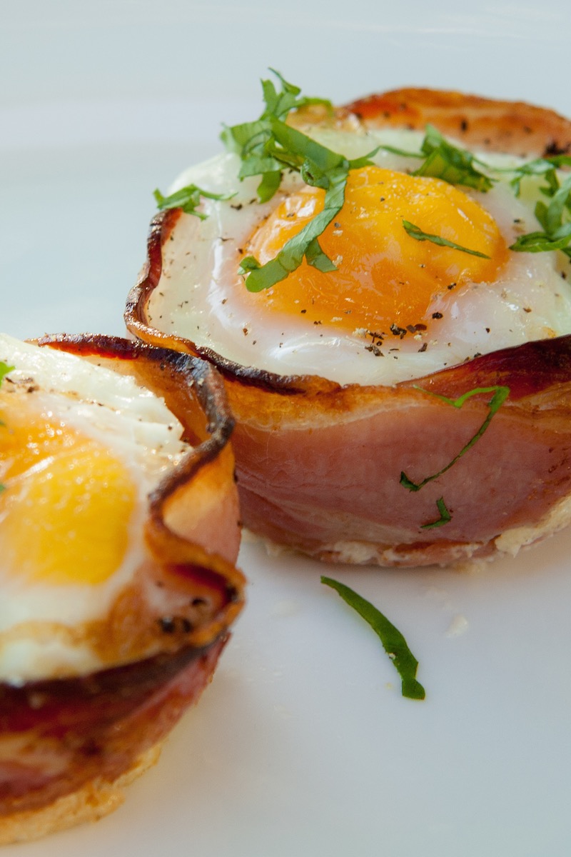 Bacon and Egg Toast Cups