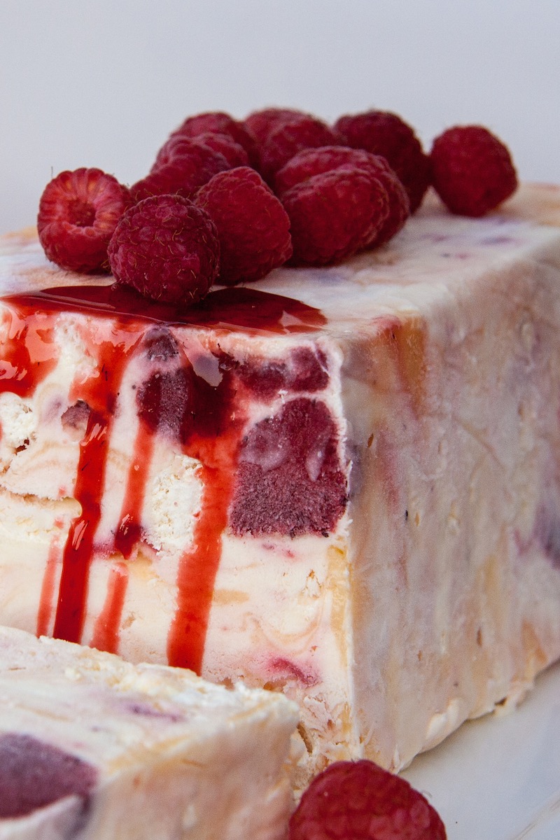 Roasted Strawberry & Lemon Meringue Semifreddo