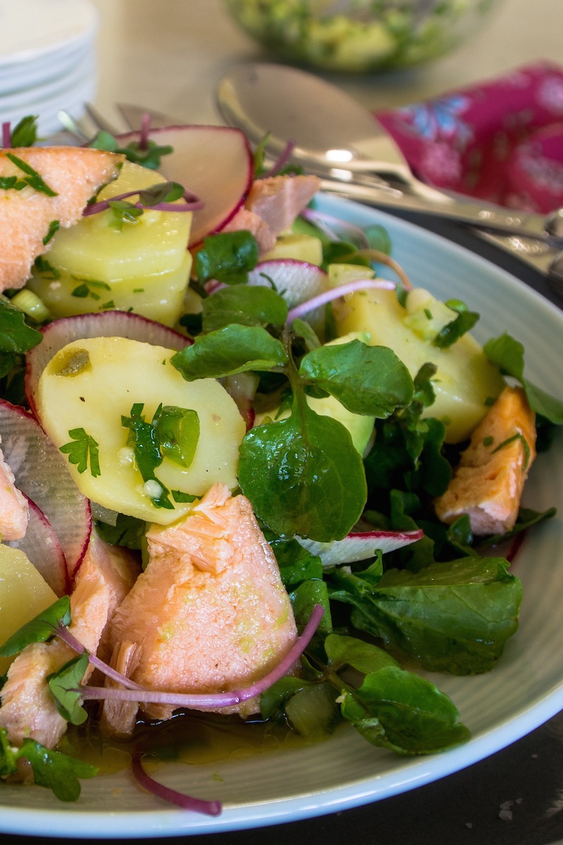 Smoked Trout Salad with Lemon Mayo